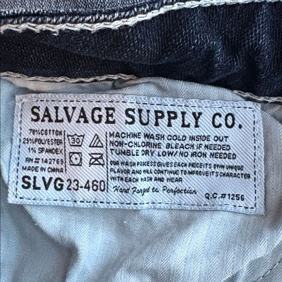 Salvage Jeans Anarchy Relaxed Straight Jeans Size 36 R - Picture 12 of 14